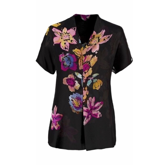 Cabi Floral Limited Edition Bouquet Blouse Preowned Small - Picture 2 of 13